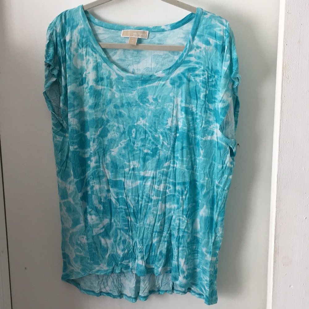 Michael Kors XL Women’s Tie Dye Tshirt. Turquoise